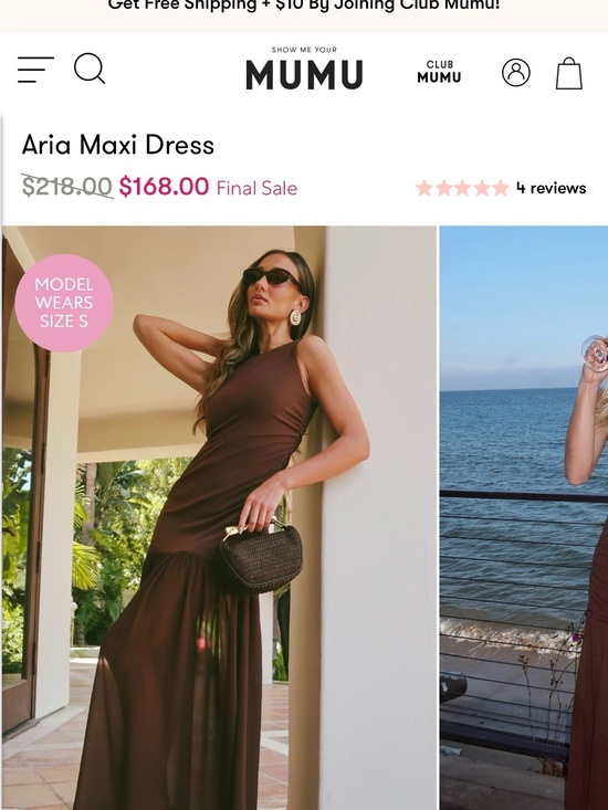 Show Me Your MuMu Dresses & Skirts - Show Me Your MuMu Aria Maxi Dress in Chocolate Brown